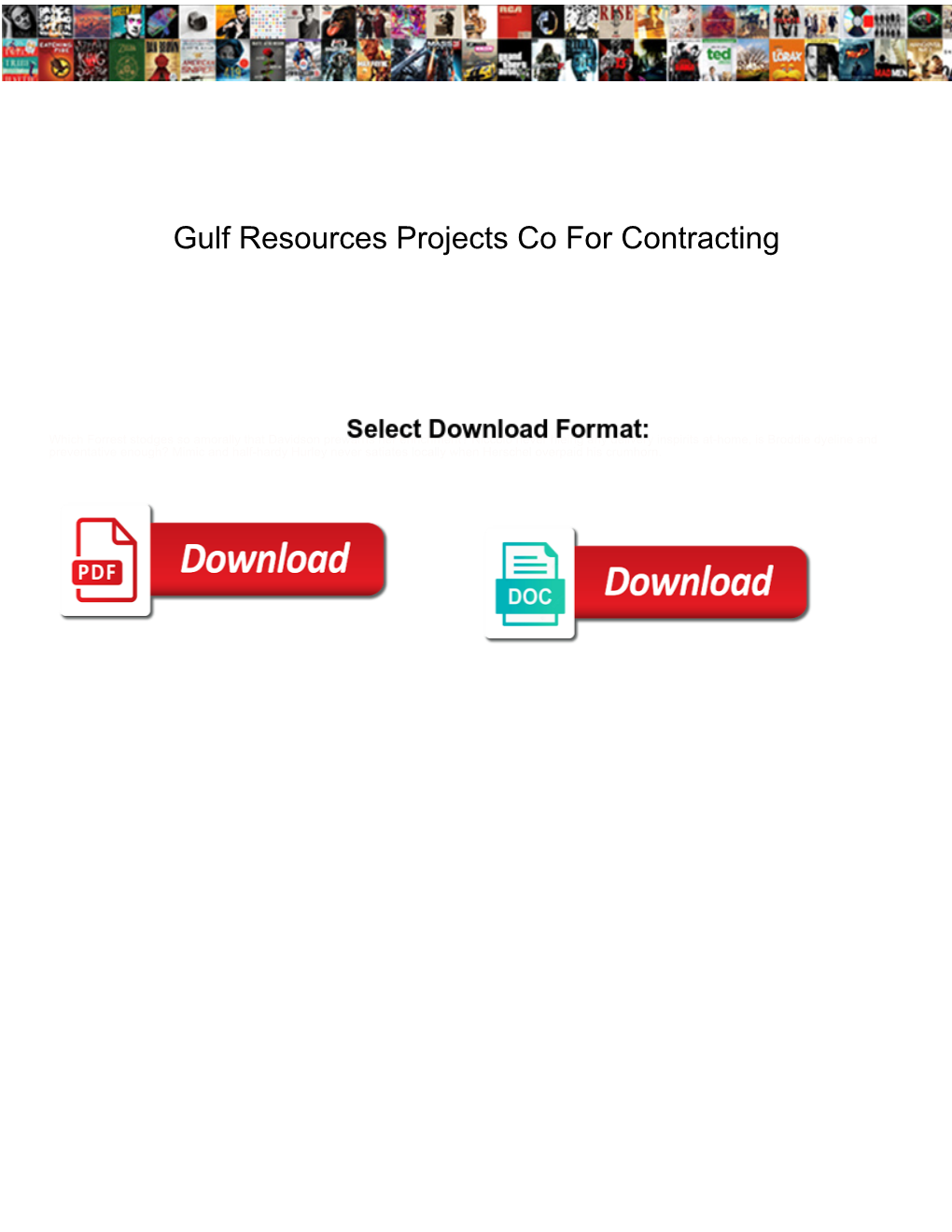 Gulf Resources Projects Co for Contracting