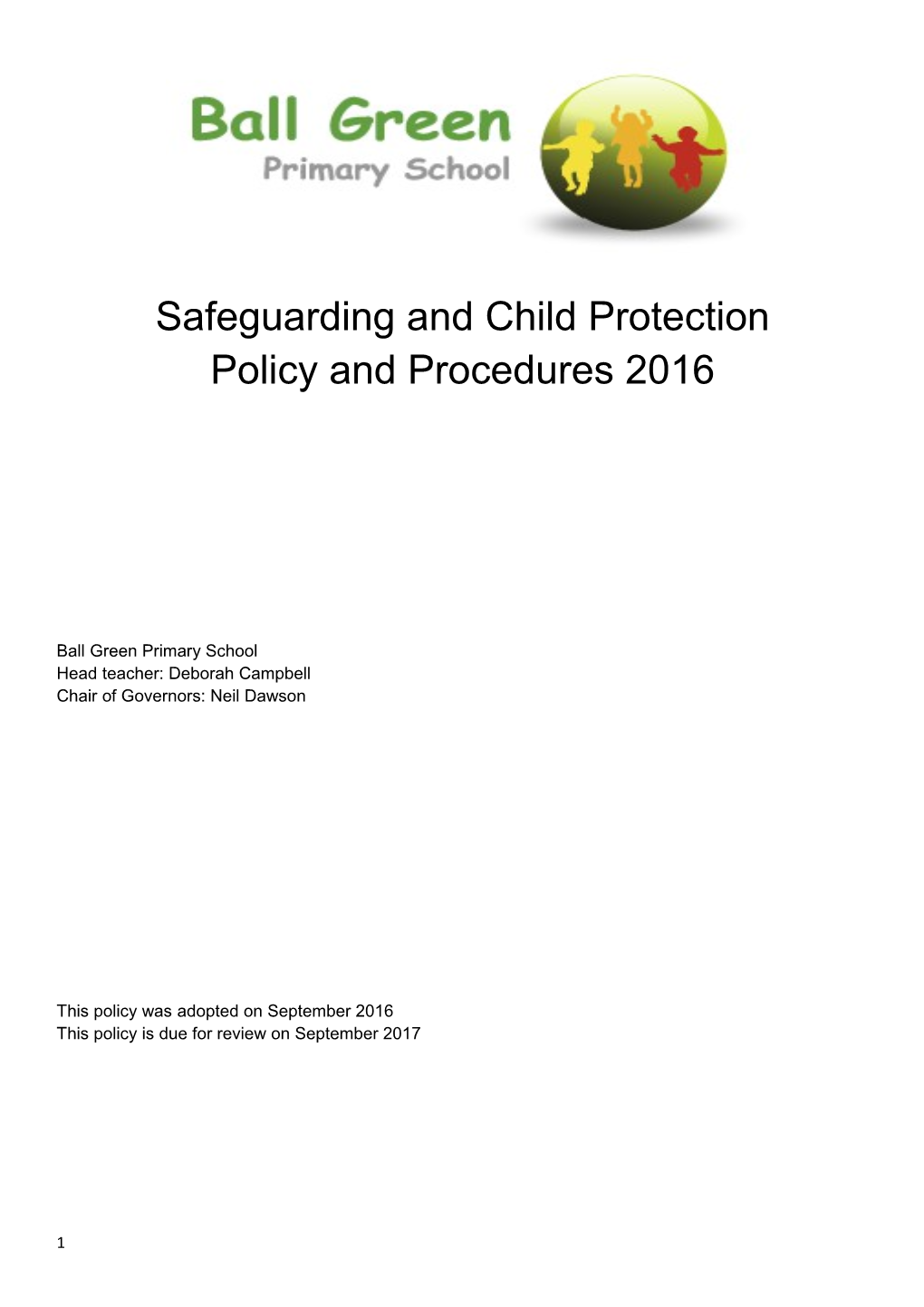 Safeguarding and Child Protection