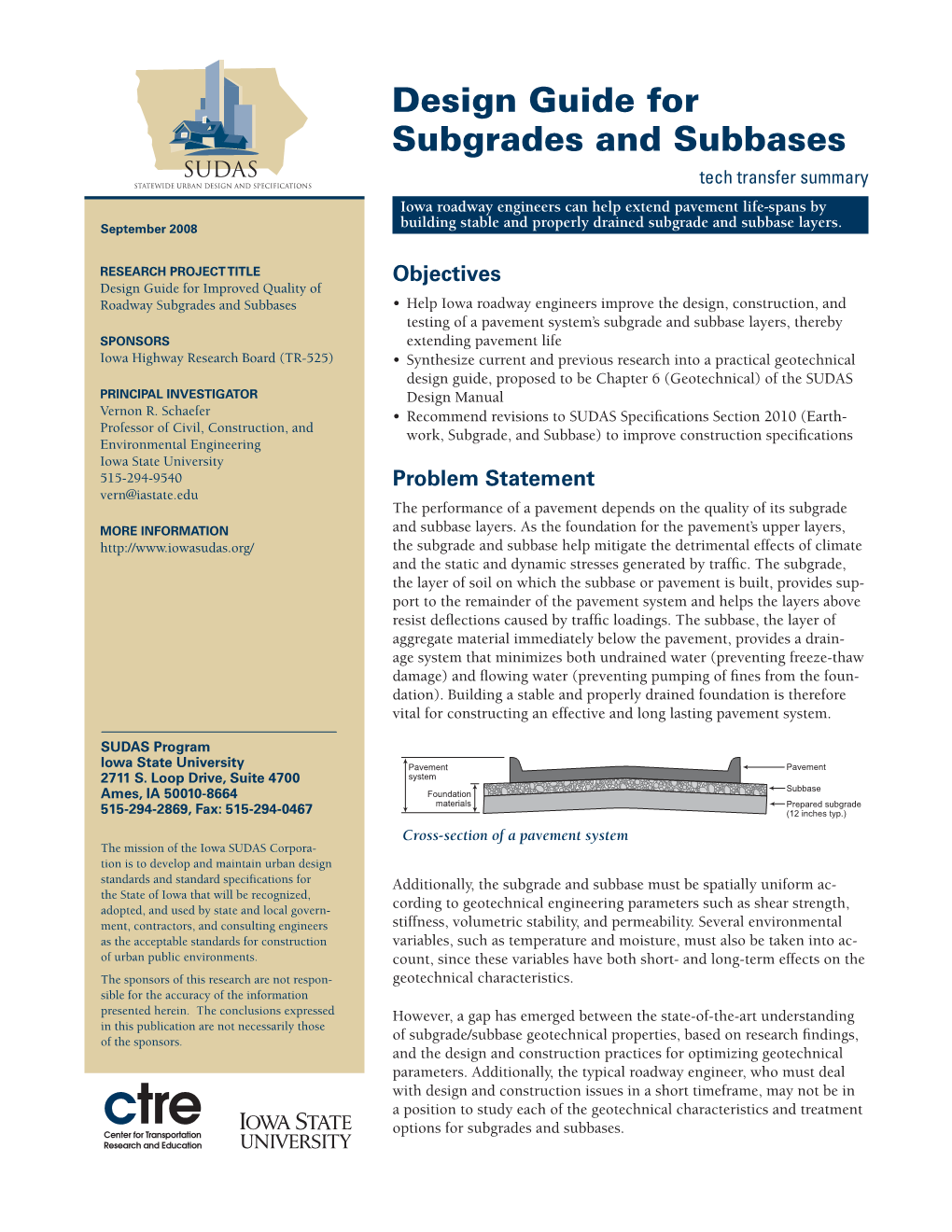 Design Guide for Subgrades and Subbases