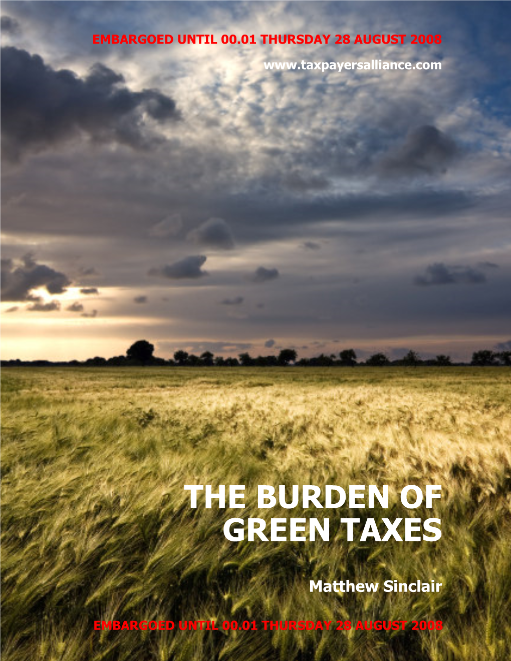 The Burden of Green Taxes