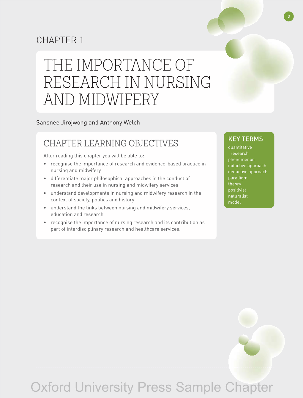 Chapter 1 the Importance of Research in Nursing and Midwifery