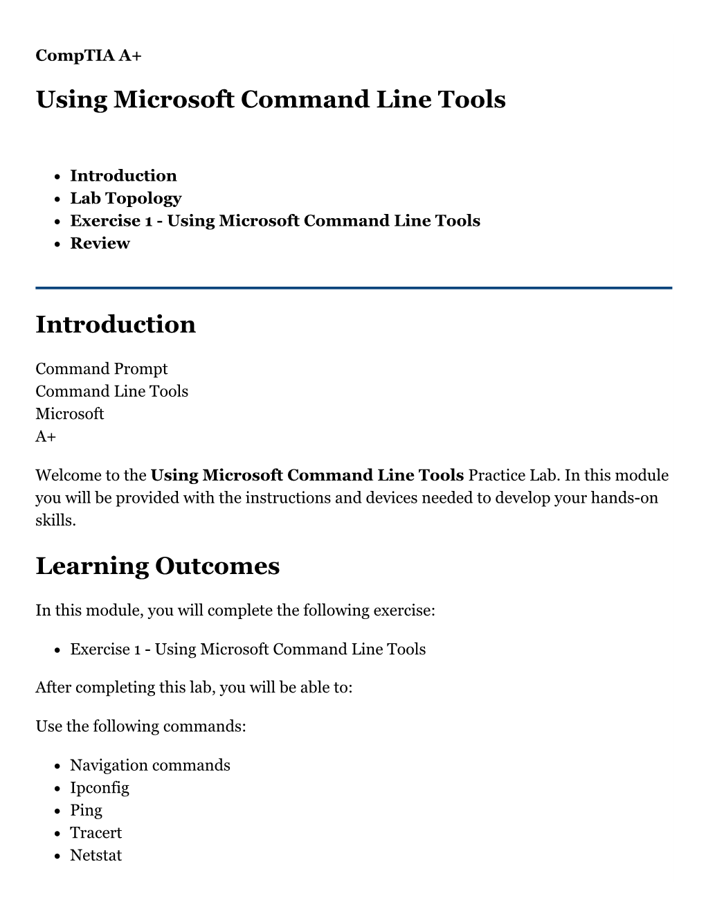 Using Microsoft Command Line Tools