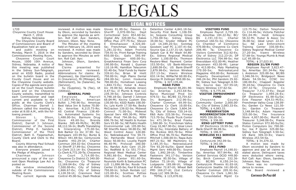 Legals Legal Notices L720 Reviewed