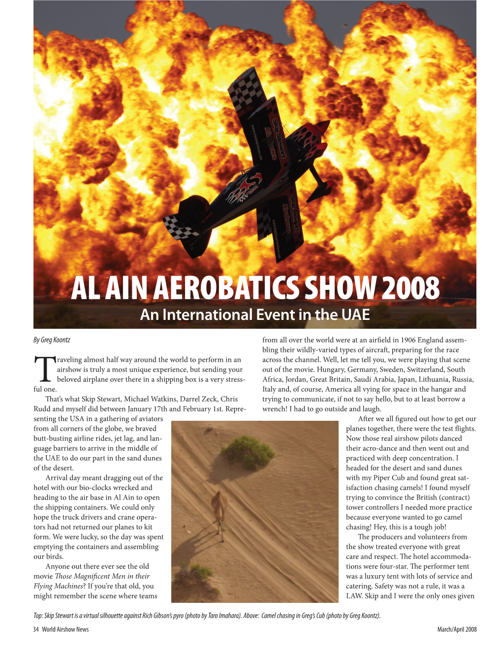AL AIN AEROBATICS SHOW 2008 an International Event in the UAE