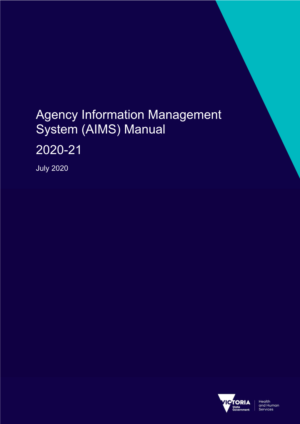 Agency Information Management System (AIMS) Manual 2020-21