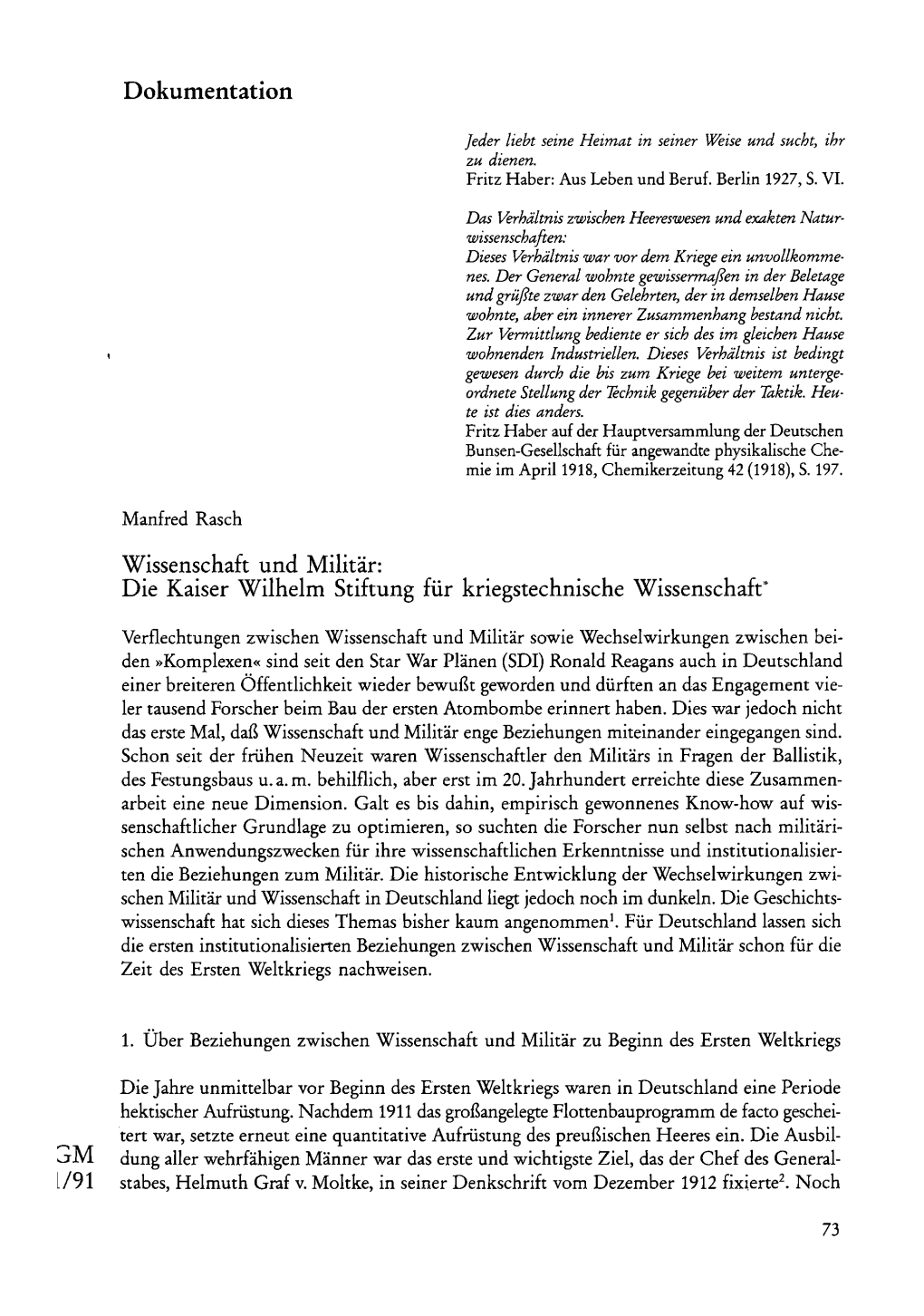 Wissenschaft Und Militär: Die Kaiser Wilhelm Stiftung Für