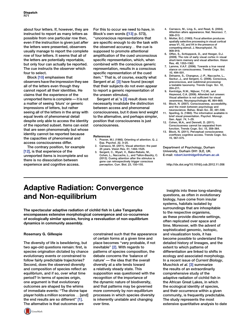 Adaptive Radiation