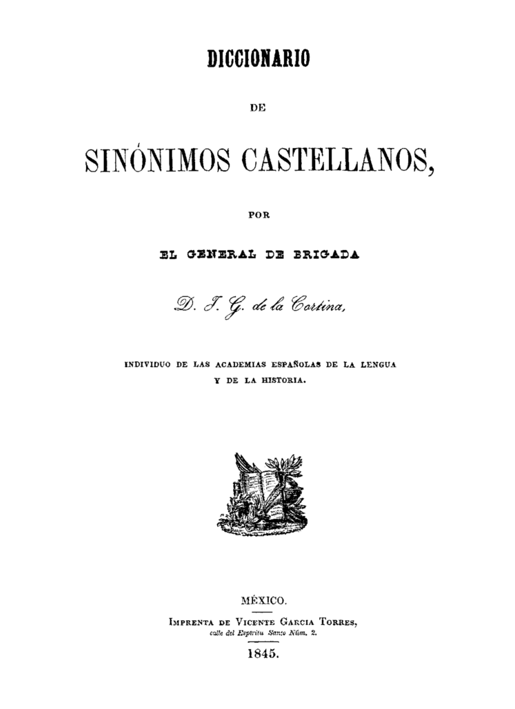 Diccionario De Sinónimos Castellanos