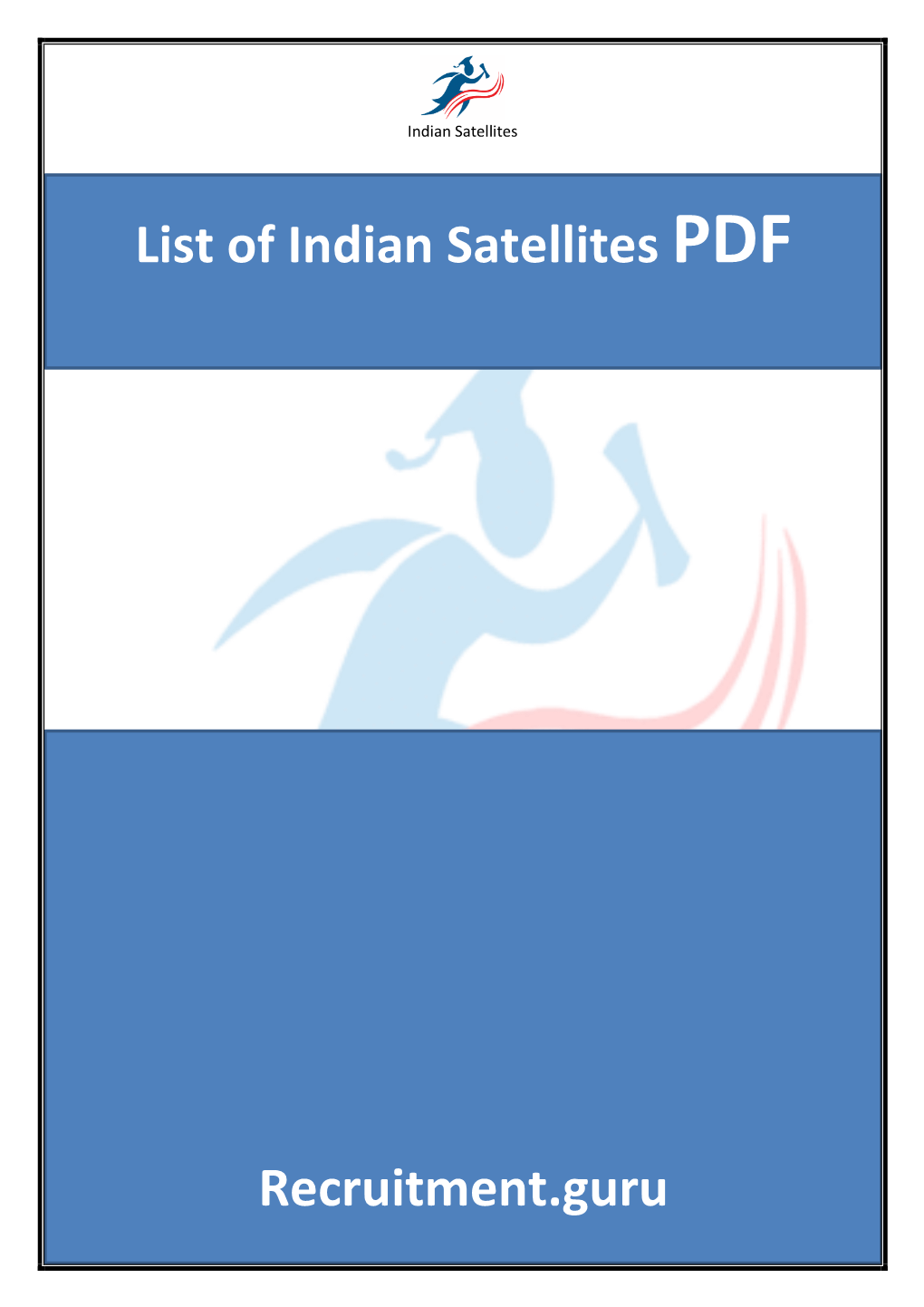 List of Indian Satellites PDF Recruitment.Guru