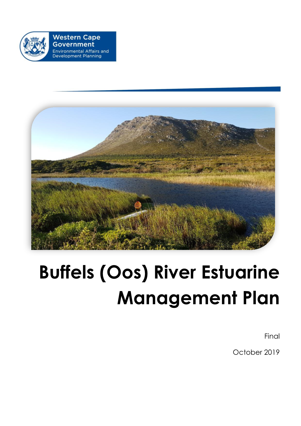 Buffels (Oos) River Estuarine Management Plan