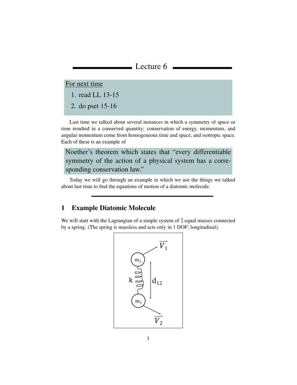 Conservation of Momentum, and Center Of