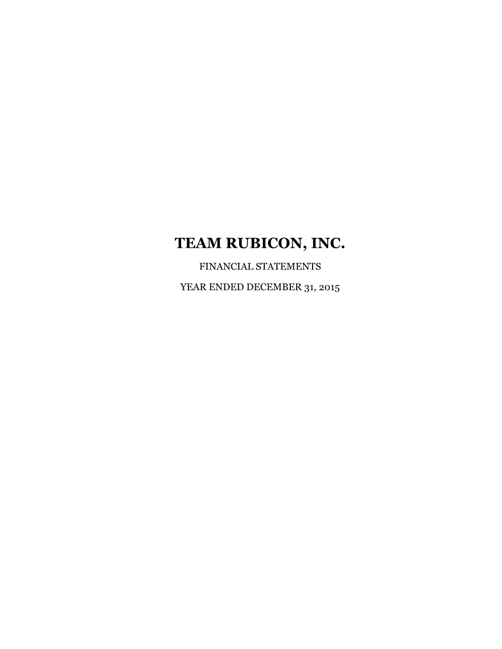 Team Rubicon, Inc