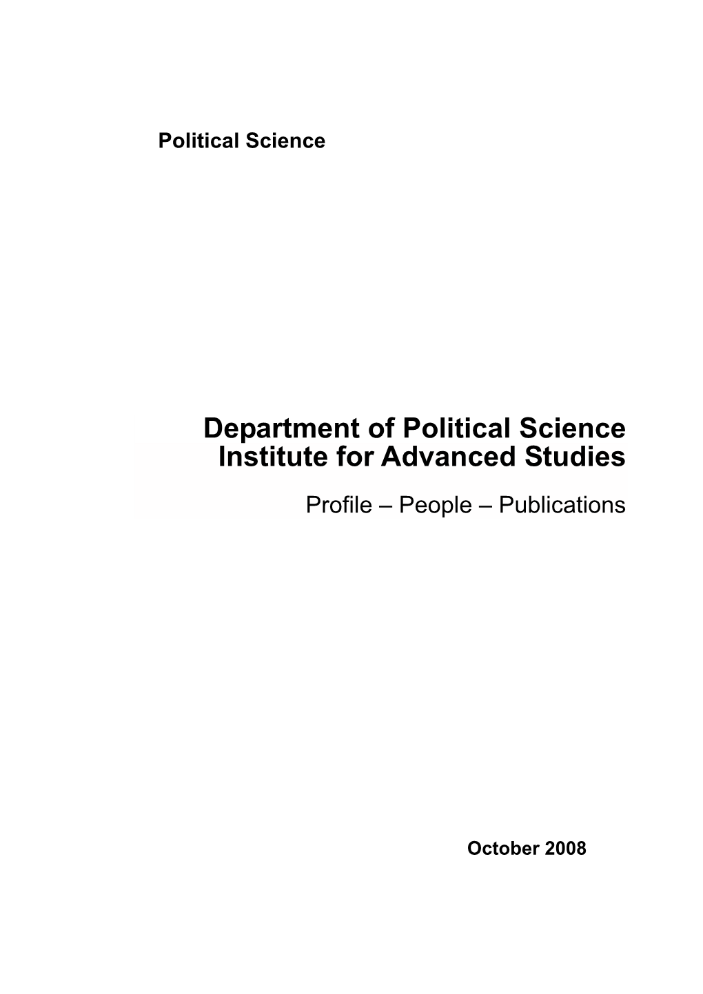 Political Science