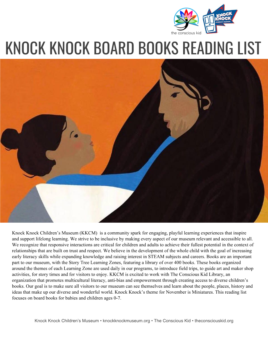 Knock Knock Board Books Reading List