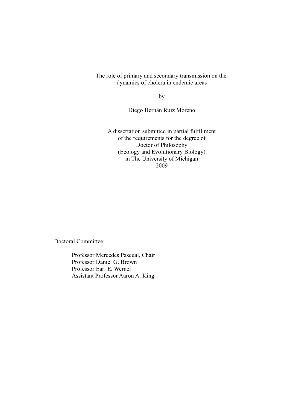 The Role of Primary and Secondary Transmission on the Dynamics of Cholera in Endemic Areas