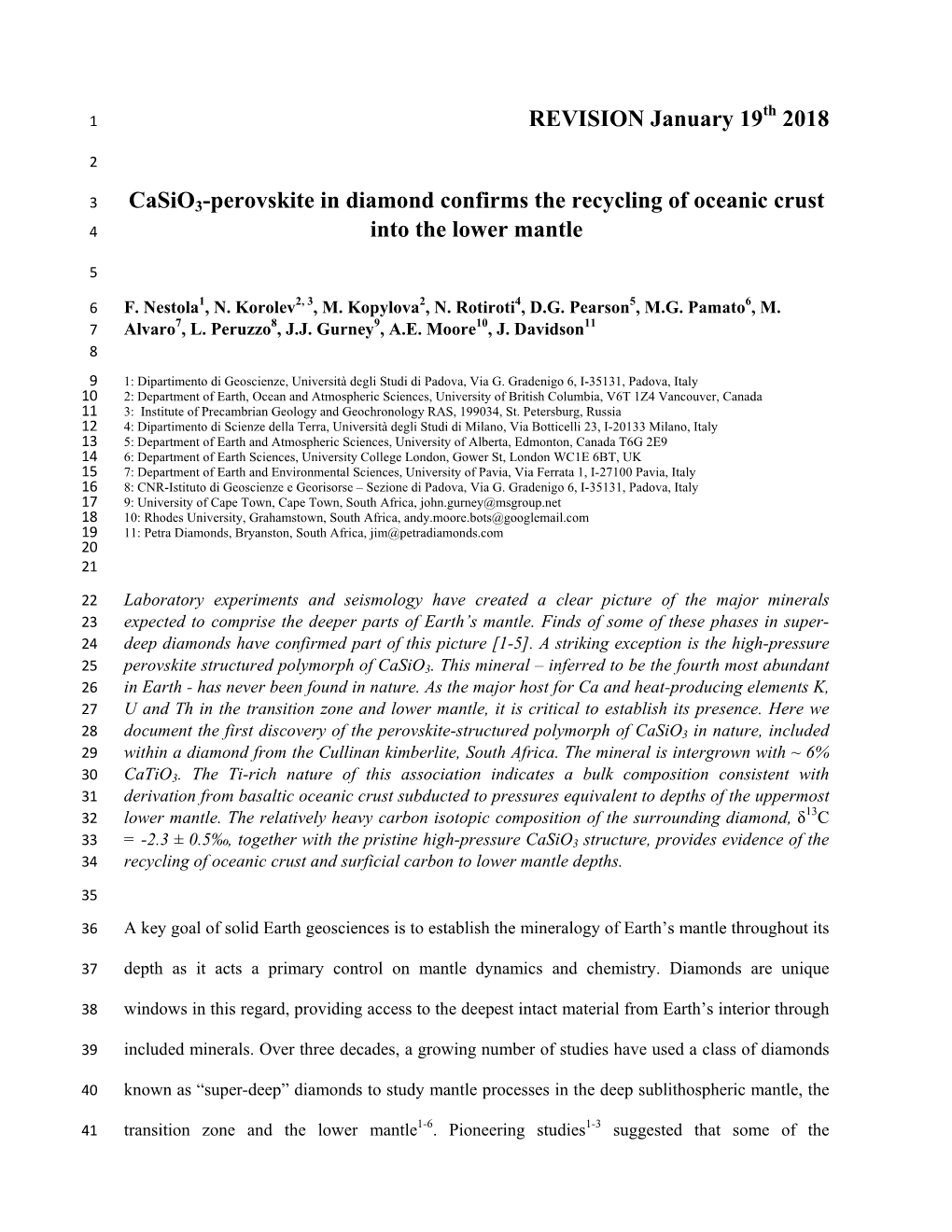 REVISION January 19 2018 Casio3-Perovskite in Diamond