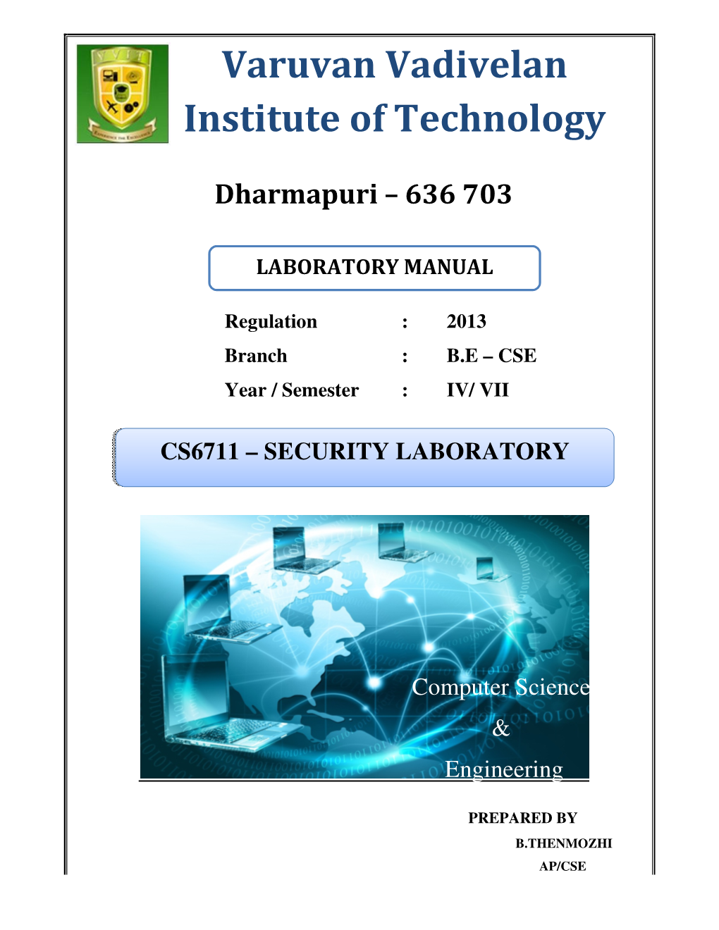 CS6711-Security Lab Manual