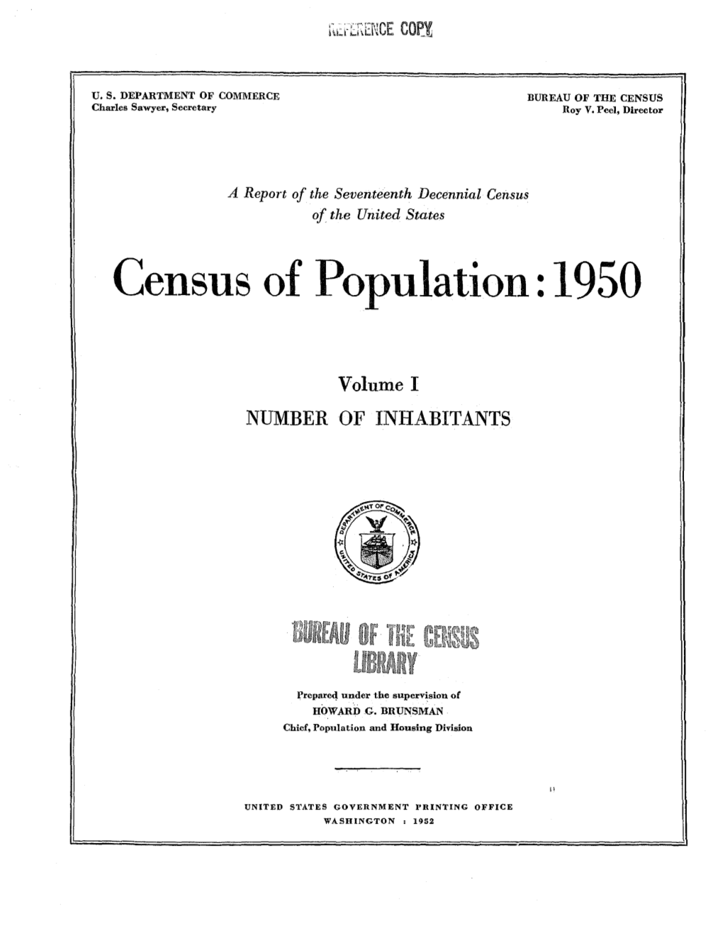 Census of Population: 1950
