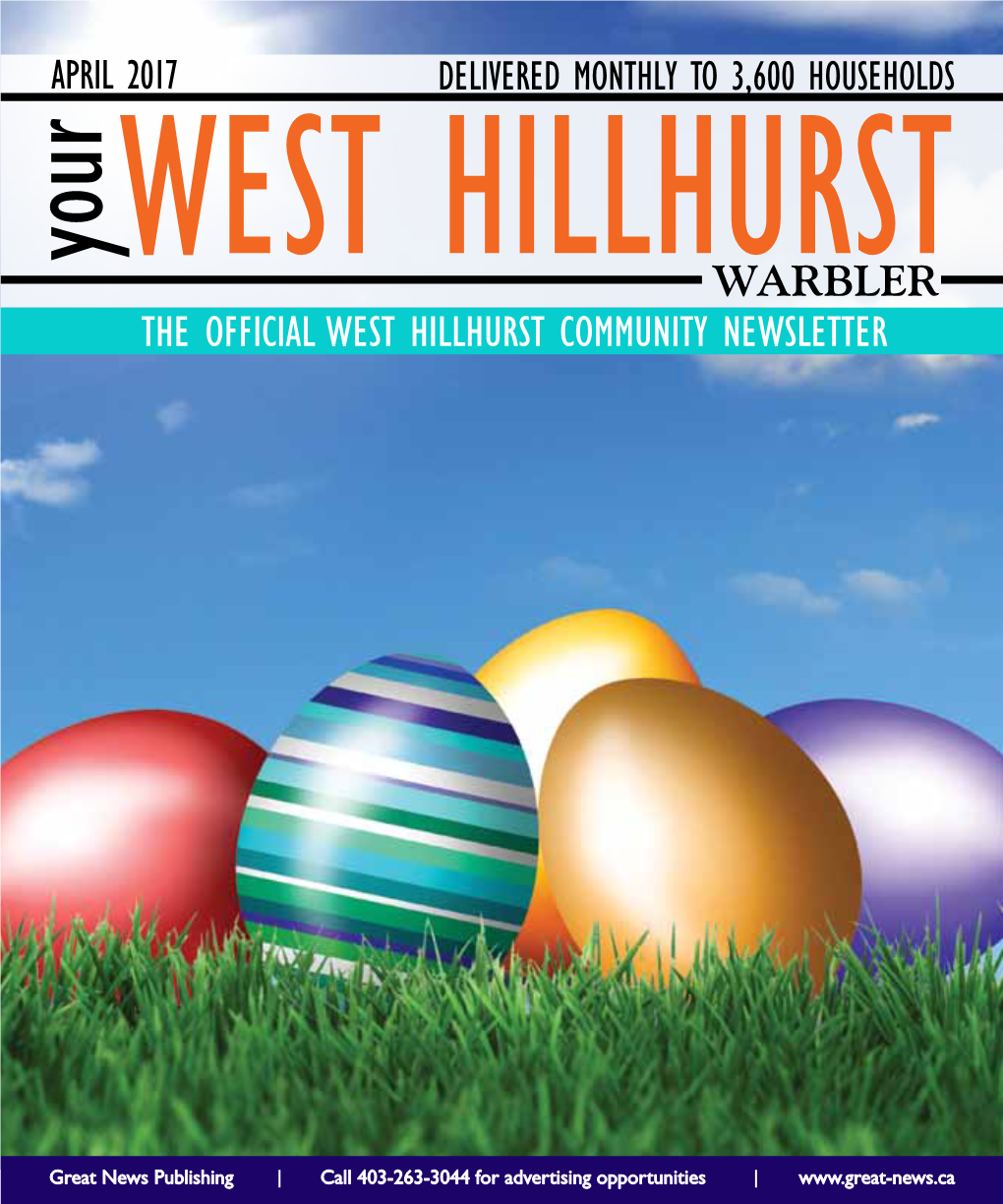 THE OFFICIAL WEST HILLHURST COMMUNITY NEWSLETTER Contents