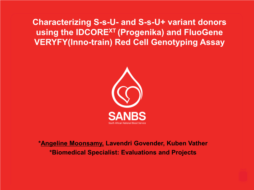 Characterizing Ssu- and Ss-U+ Variant Donors Using the IDCOREXT