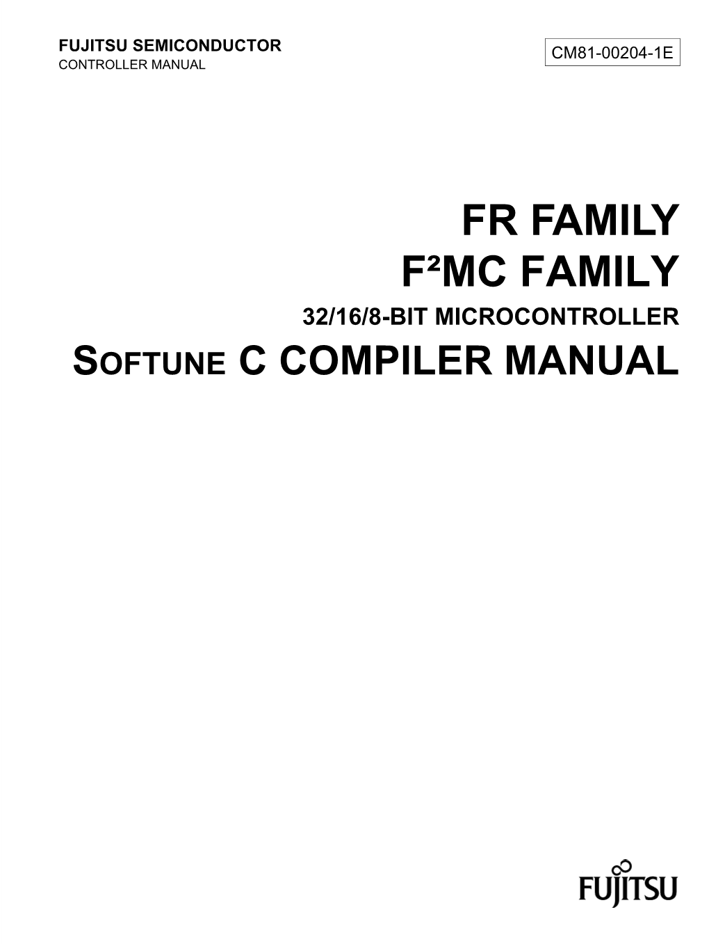 Softune C Compiler Manual(1.11)