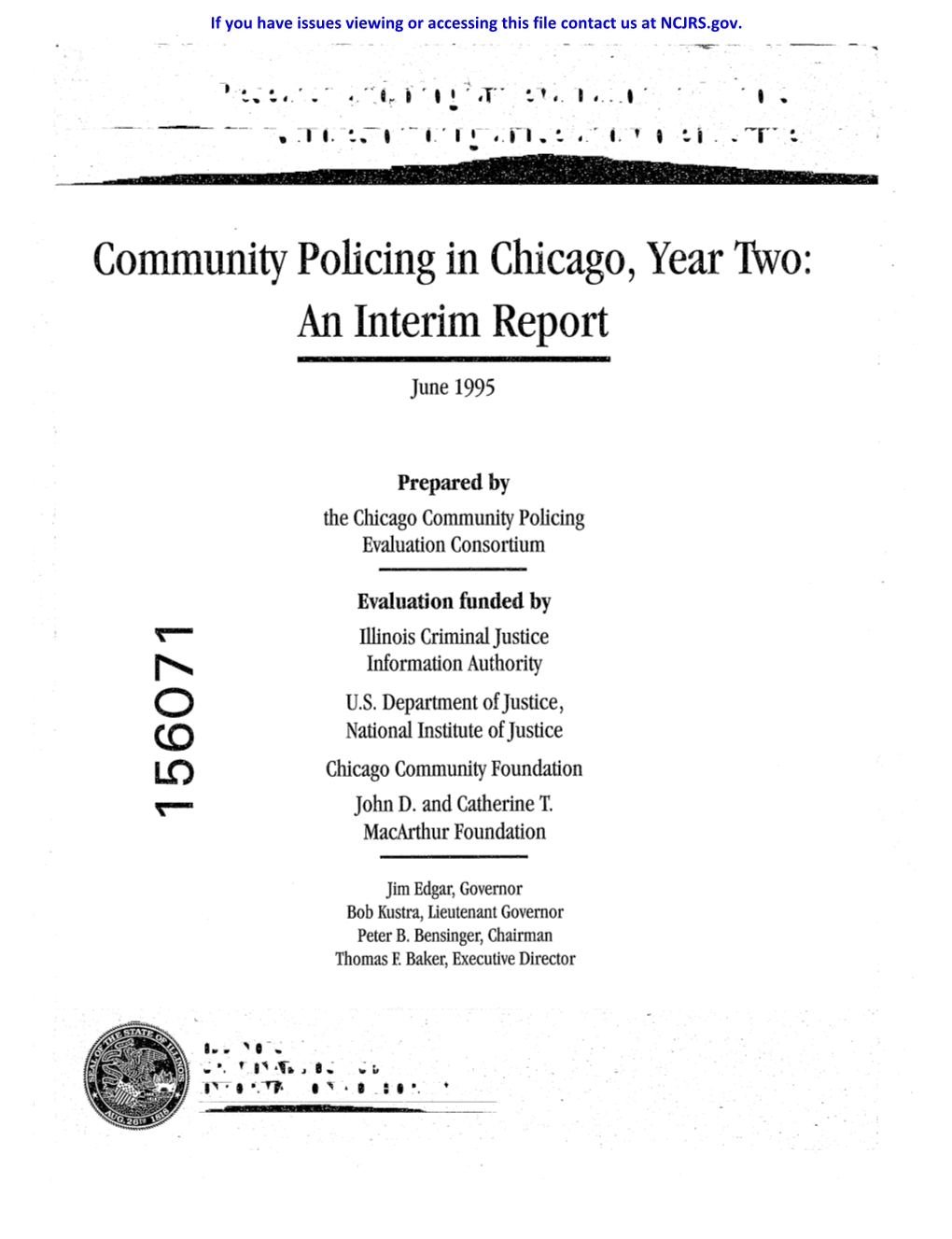 Community Policing in Chicago, Year 1\Vo: an Interim Report