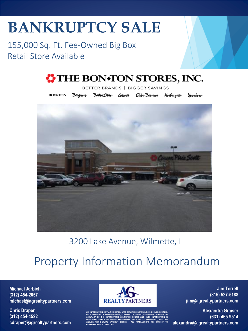 BANKRUPTCY SALE 155,000 Sq