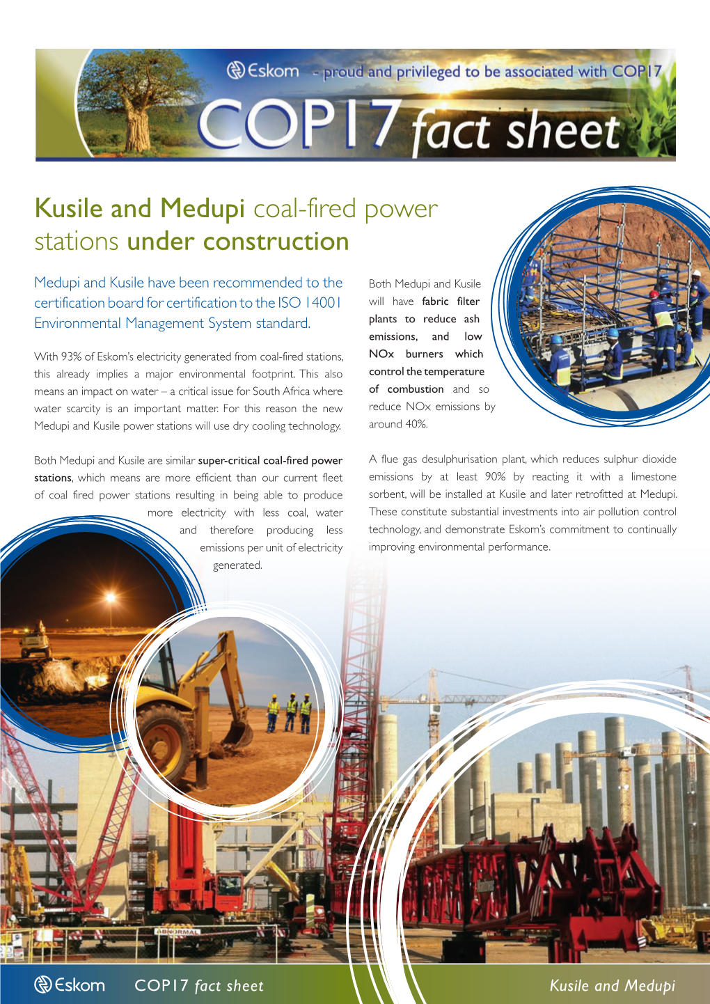 Kusile and Medupi Coal-Fired Power Stations Under Construction