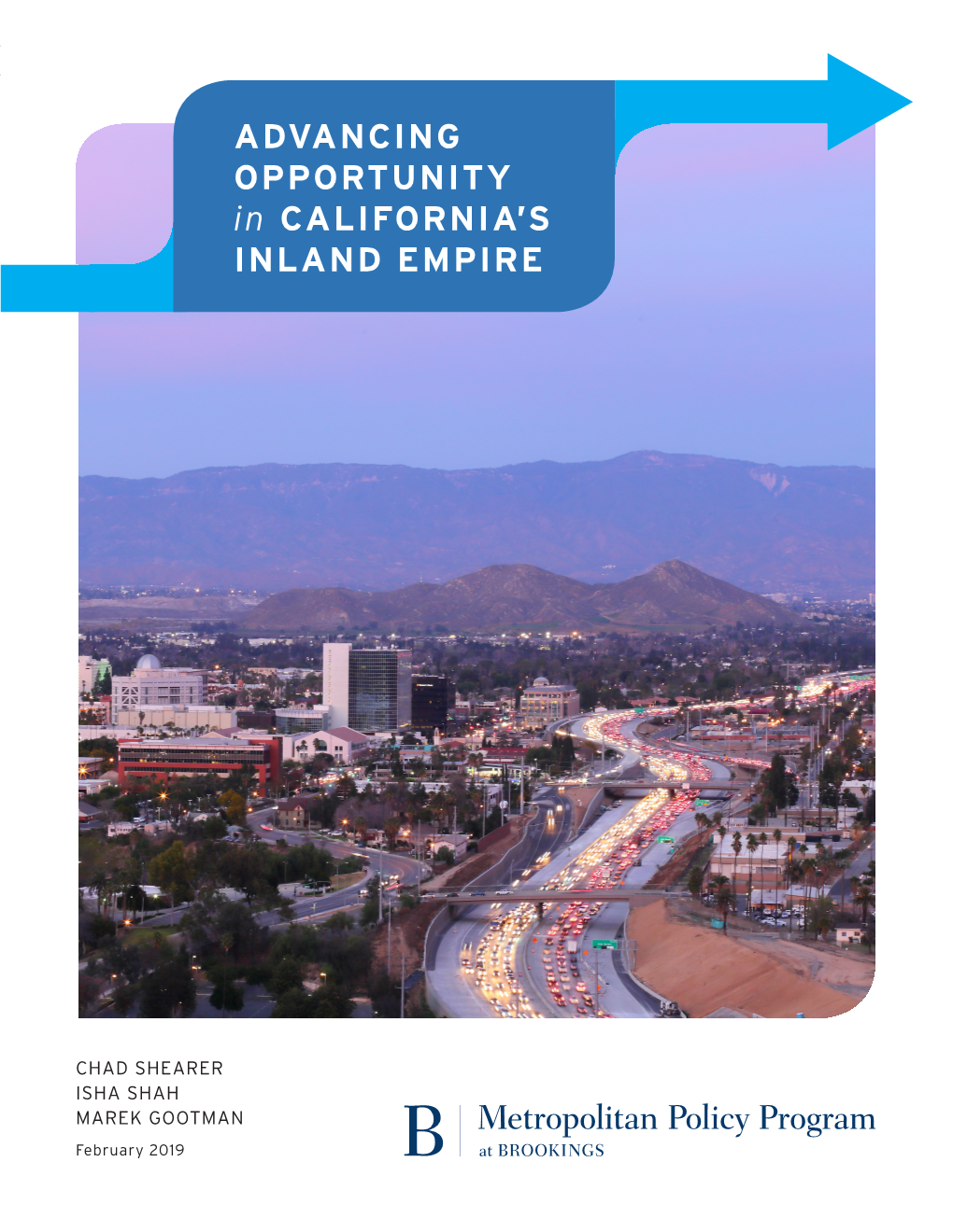 ADVANCING OPPORTUNITY in CALIFORNIA's INLAND EMPIRE