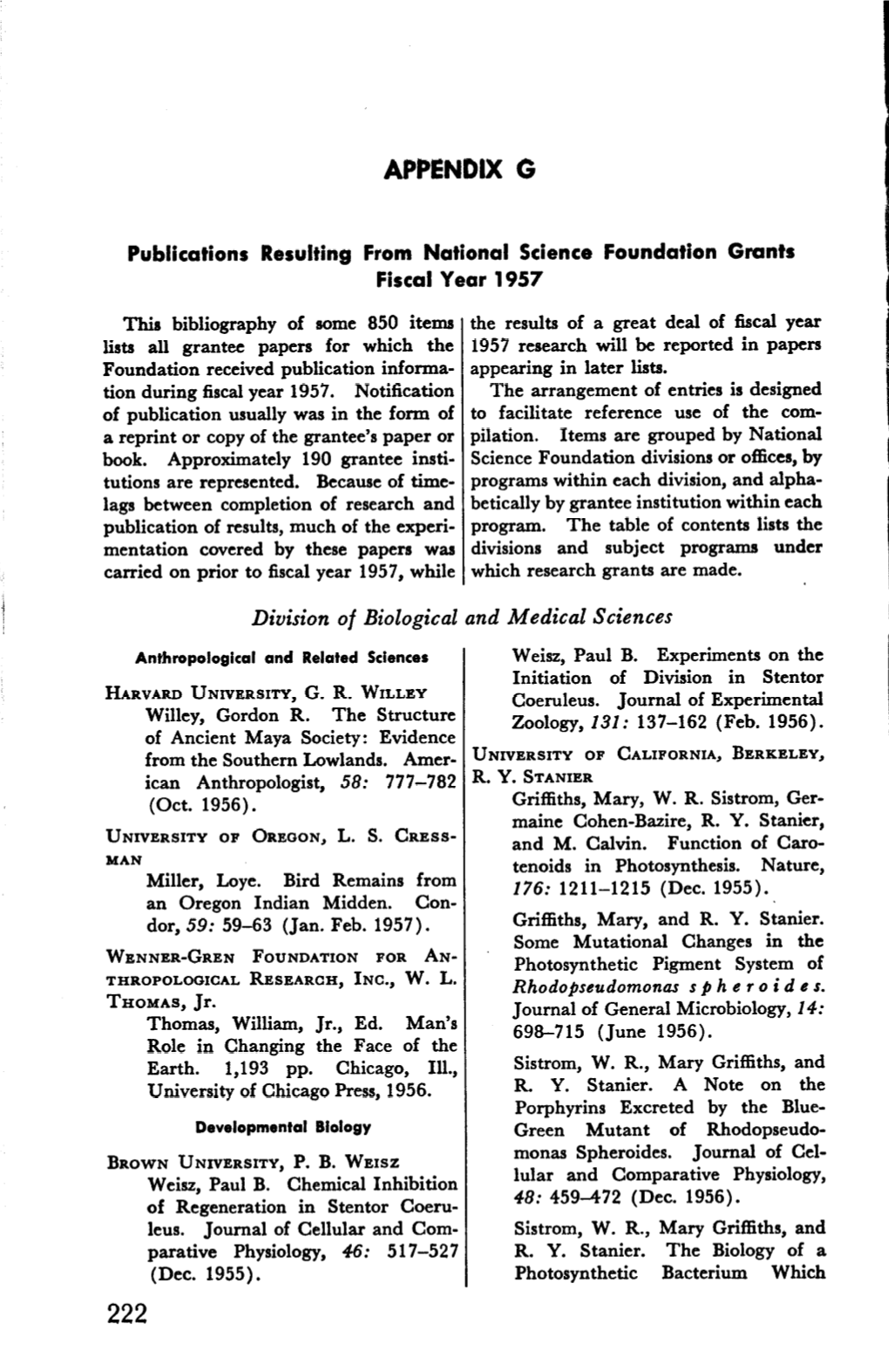 Division of Biological Znd Medical Sciences