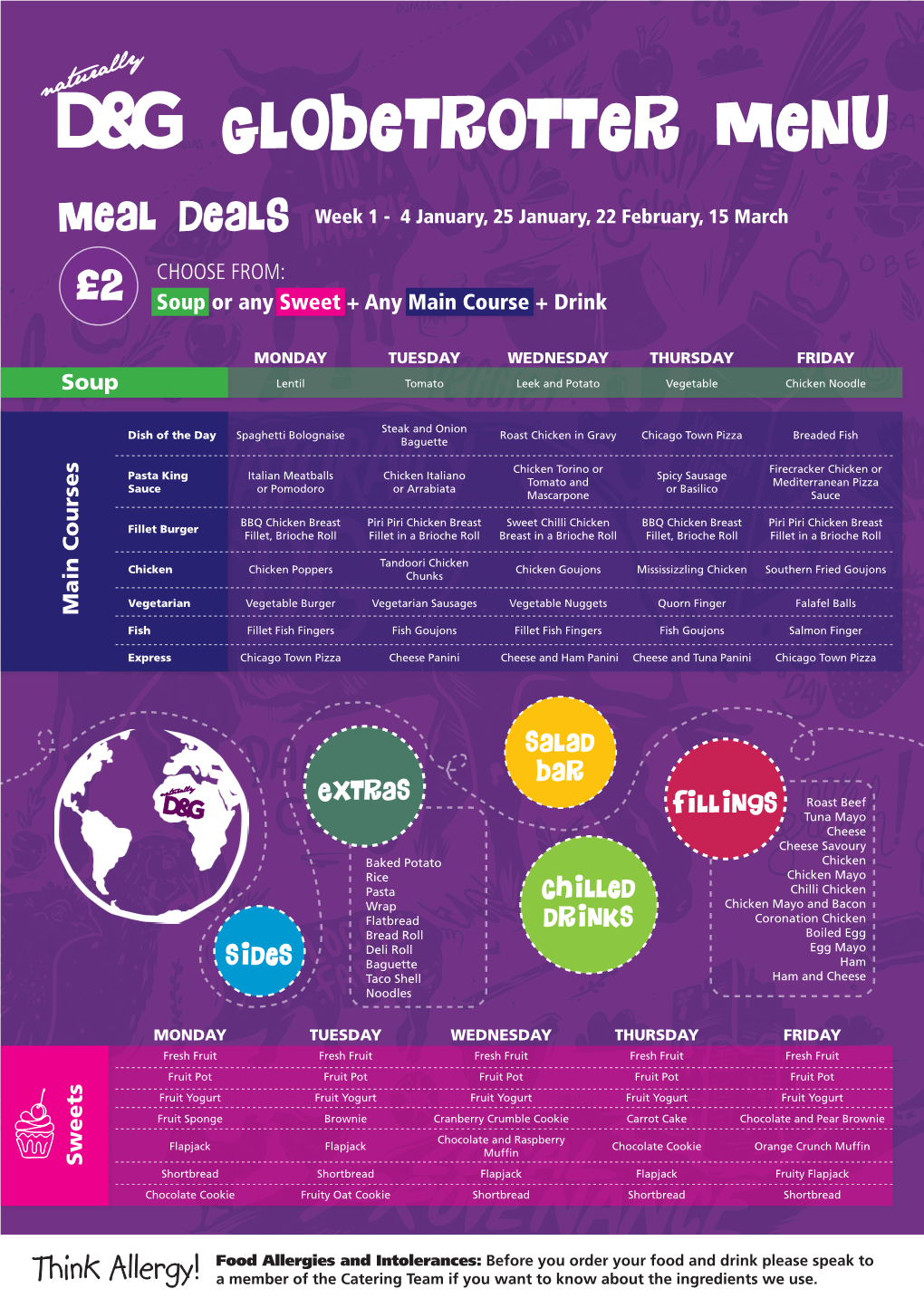 Download the Globetrotter Secondary School Menu from January Until