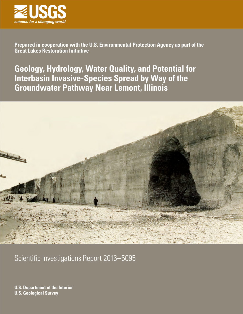 Geology, Hydrology, Water Quality, and Potential for Interbasin Invasive-Species Spread by Way of the Groundwater Pathway Near Lemont, Illinois