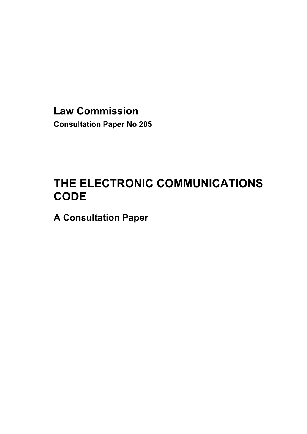 The Electronic Communications Code