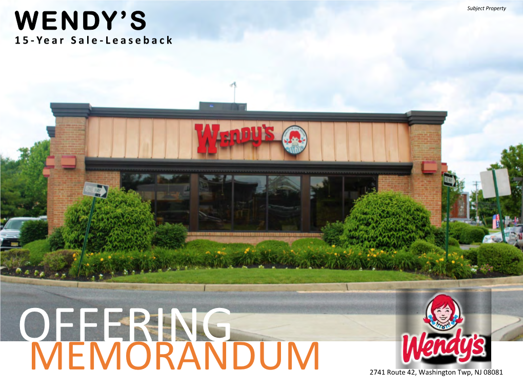 Wendy's Chain Offers Made-To-Order Burgers and Fries As Well As Such Alternative Menu Items As Baked Potatoes, Chili, and Salads