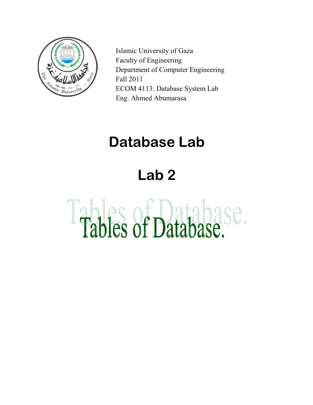 Database Lab Lab 2