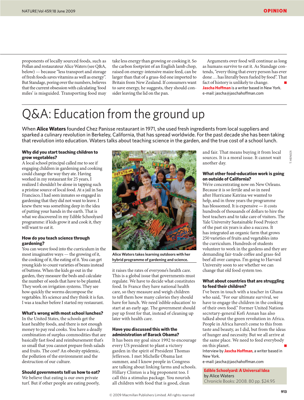 Q&A: Education from the Ground Up