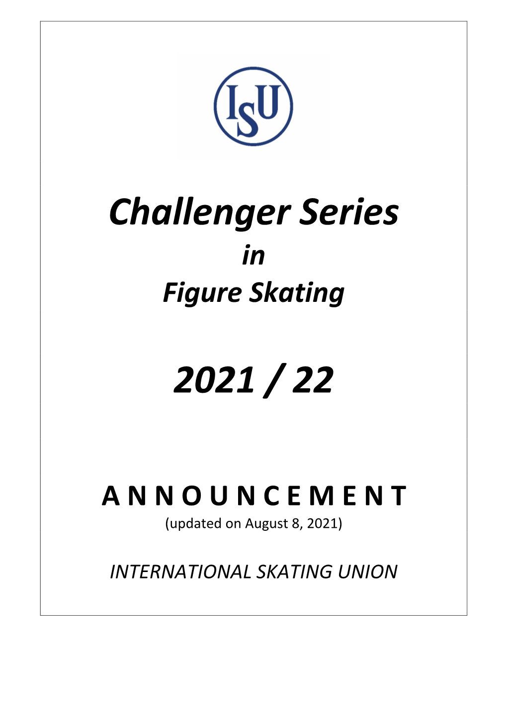 ISU Challenger Series in Figure Skating 2021/22