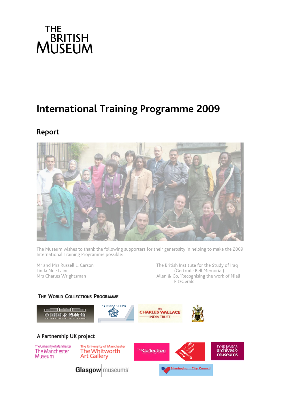International Training Programme 2009