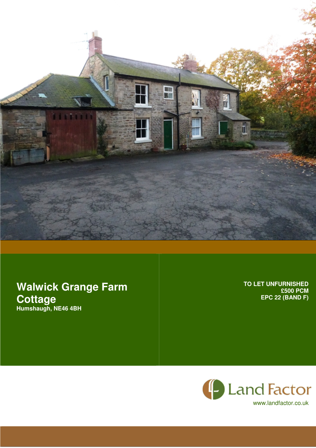 Walwick Grange Farm Cottage Humshaugh, NE46 4BH  Hexham 5 Miles  Newcastle Upon Tyne 26 Miles