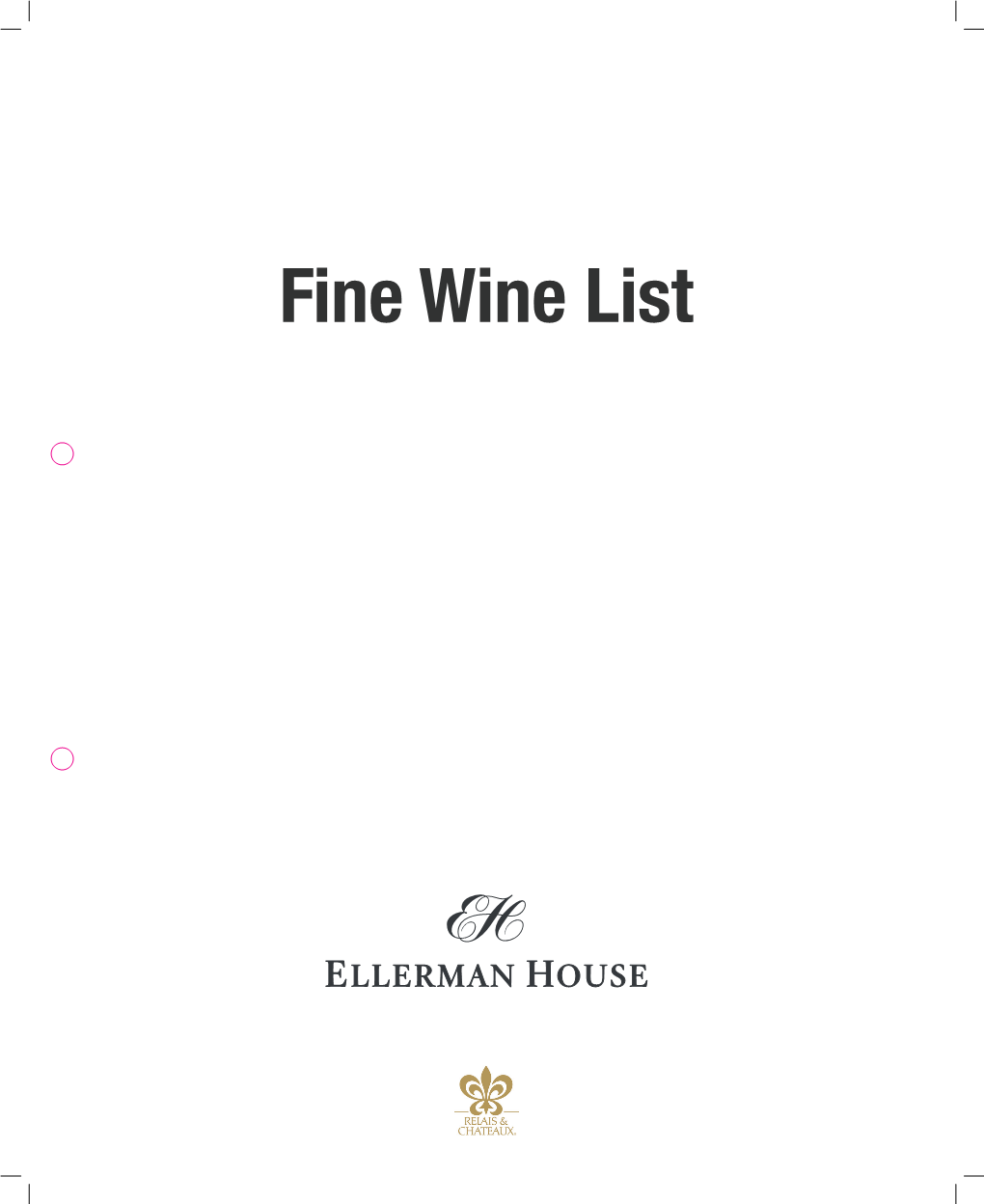 EH Wine List 2017.Indd