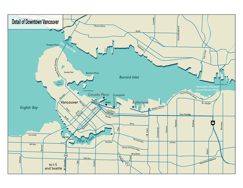 Detail of Downtown Vancouver Lonsdale Marine D Rive D Var Keith