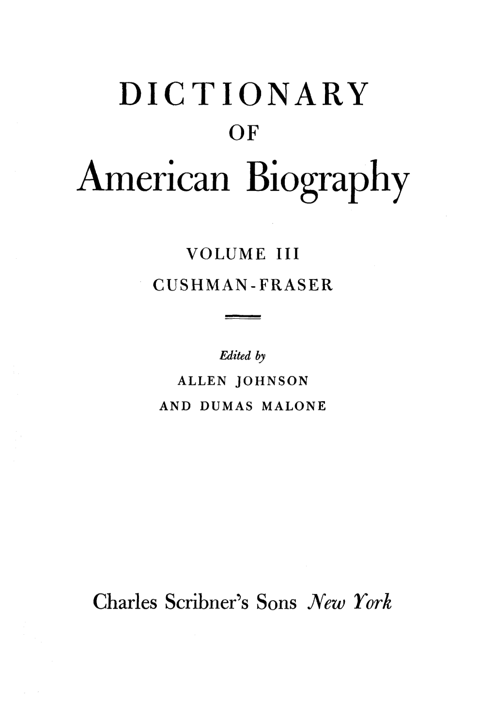 American Biography