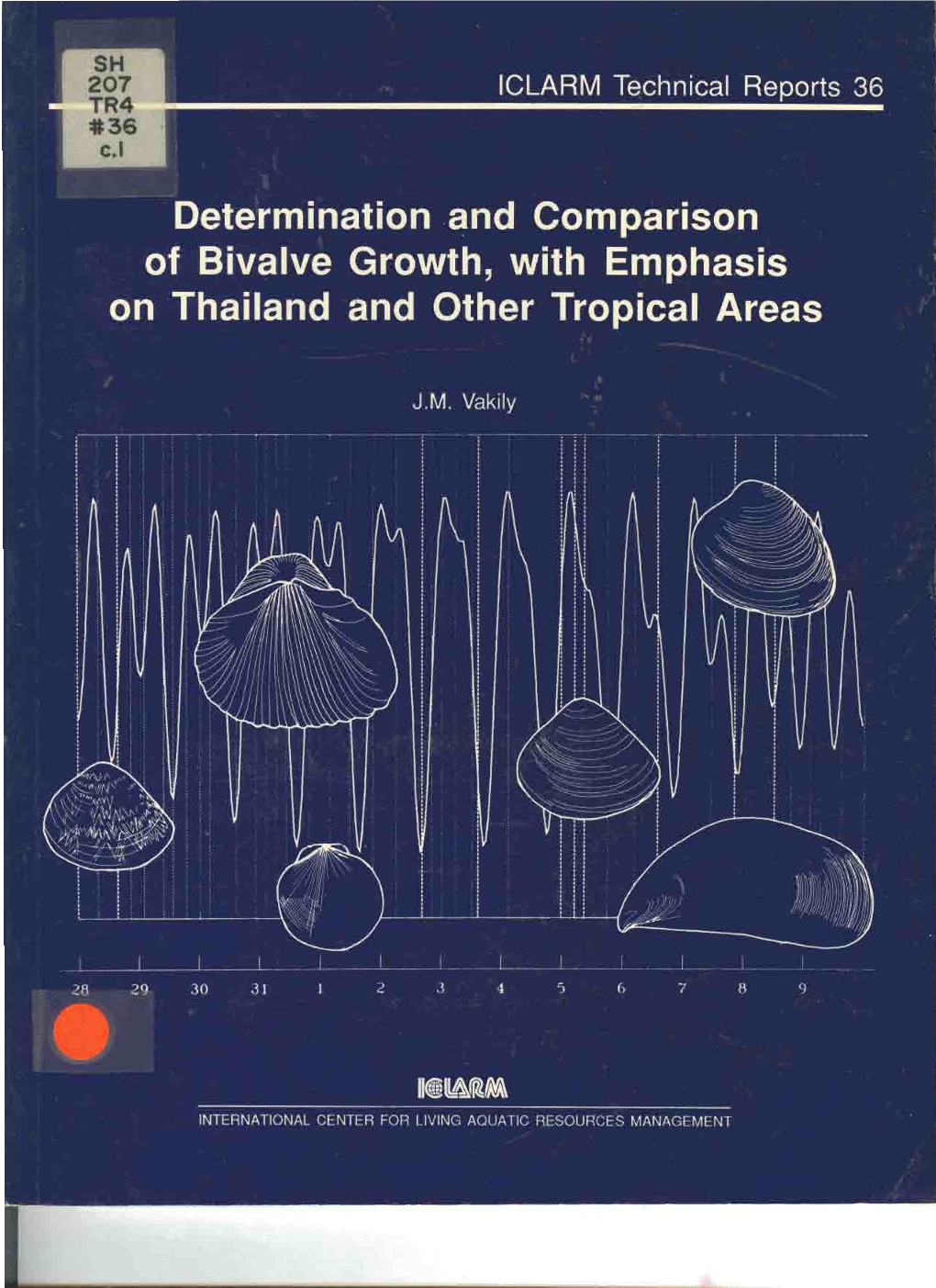 Etermination and Comparison F Bivalve Growth, with Emphasis