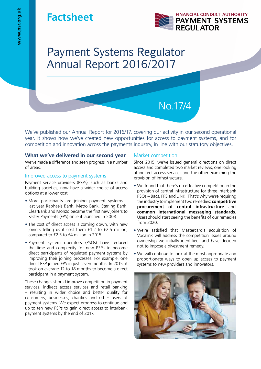 Payment Systems Regulator Annual Report 2016/2017