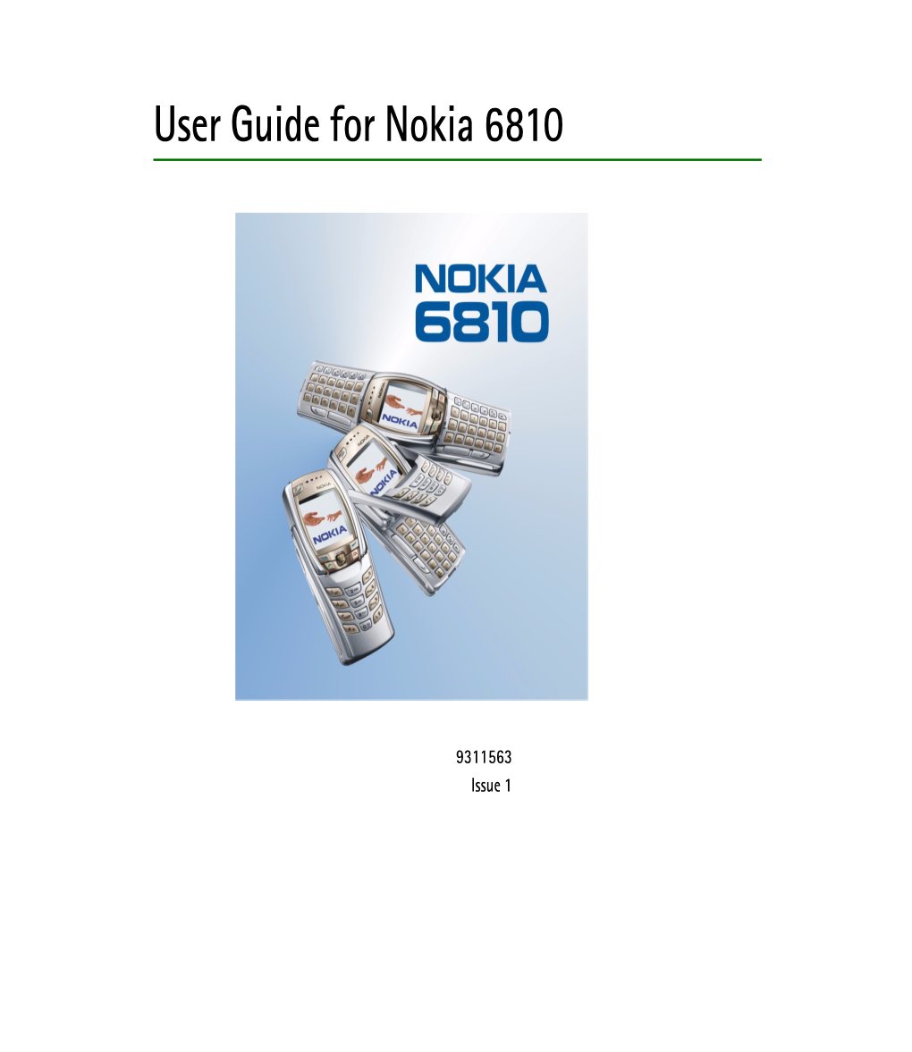 User Guide for Nokia 6810