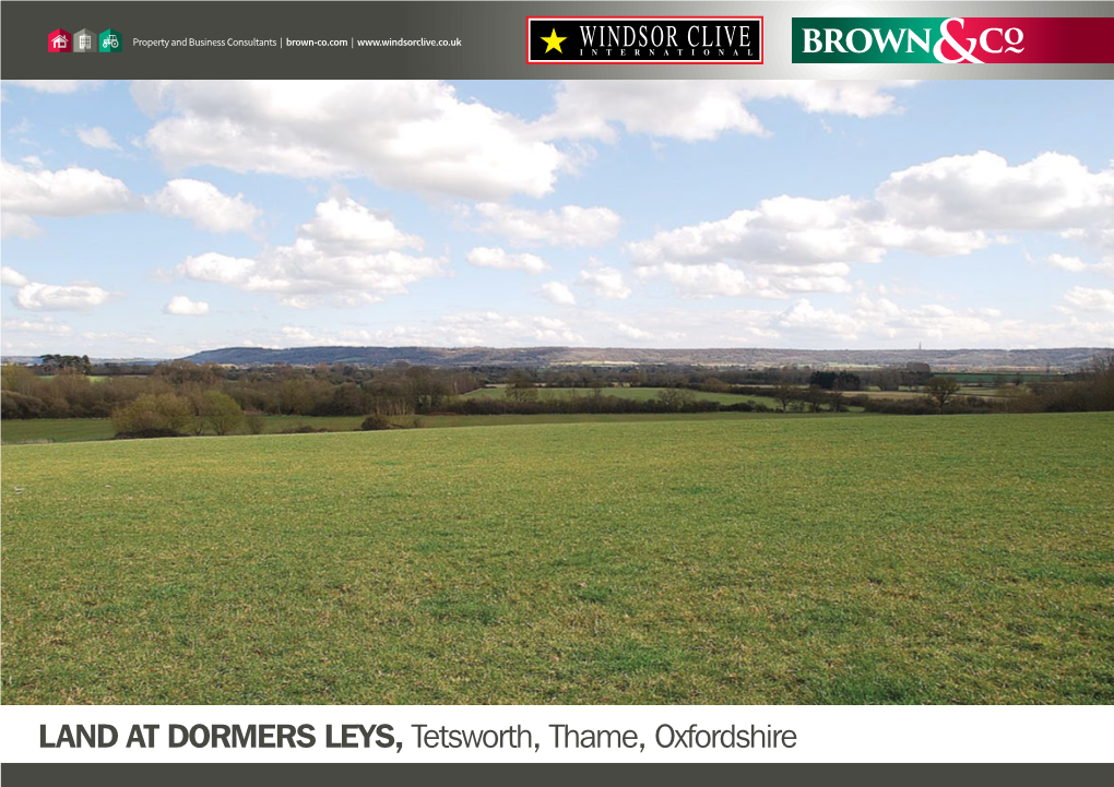 LAND at DORMERS LEYS, Tetsworth, Thame, Oxfordshire