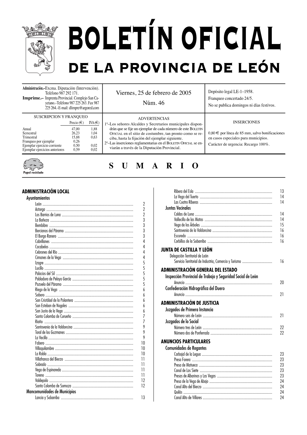 De La Provincia De León