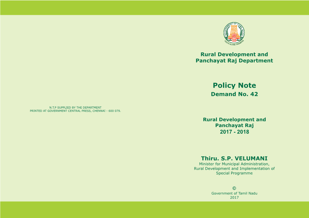 Policy Note Demand No