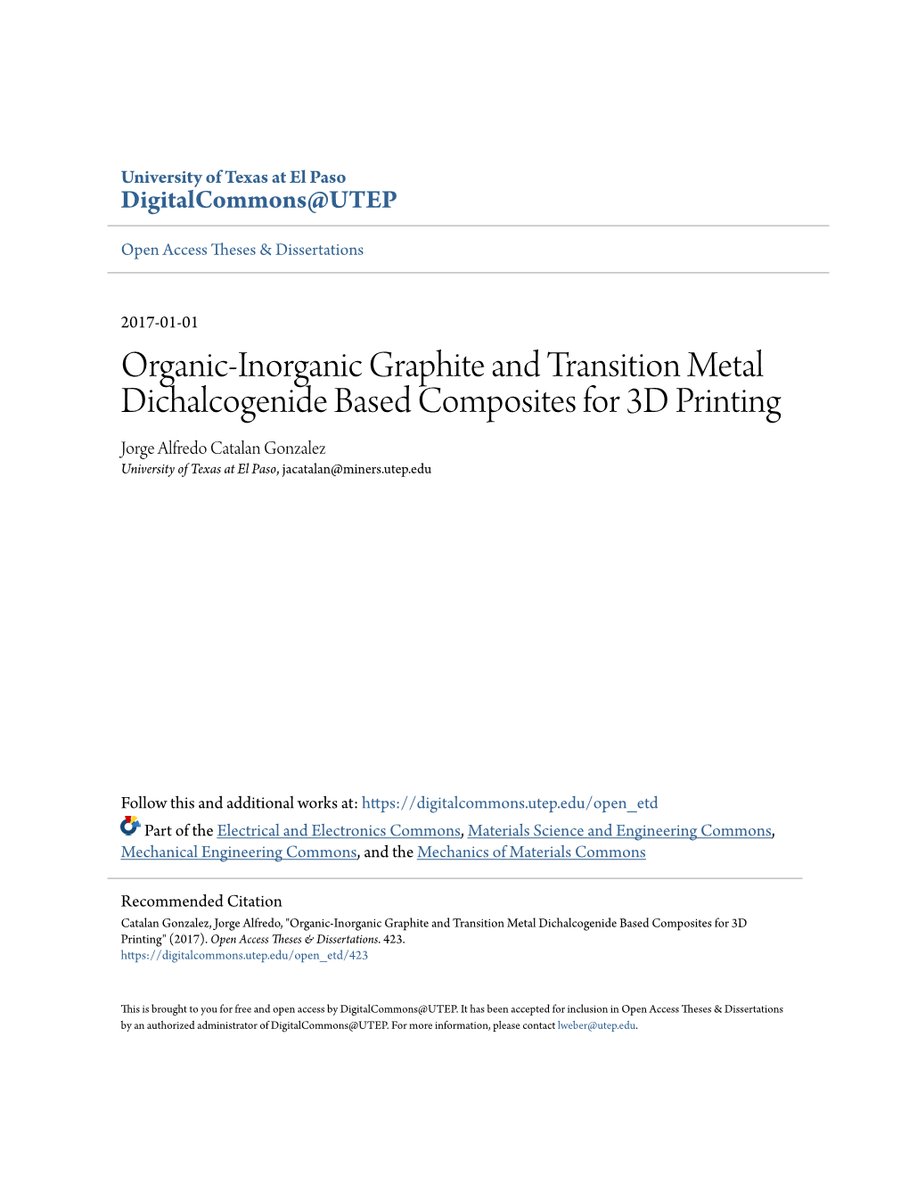 Organic-Inorganic Graphite and Transition Metal Dichalcogenide