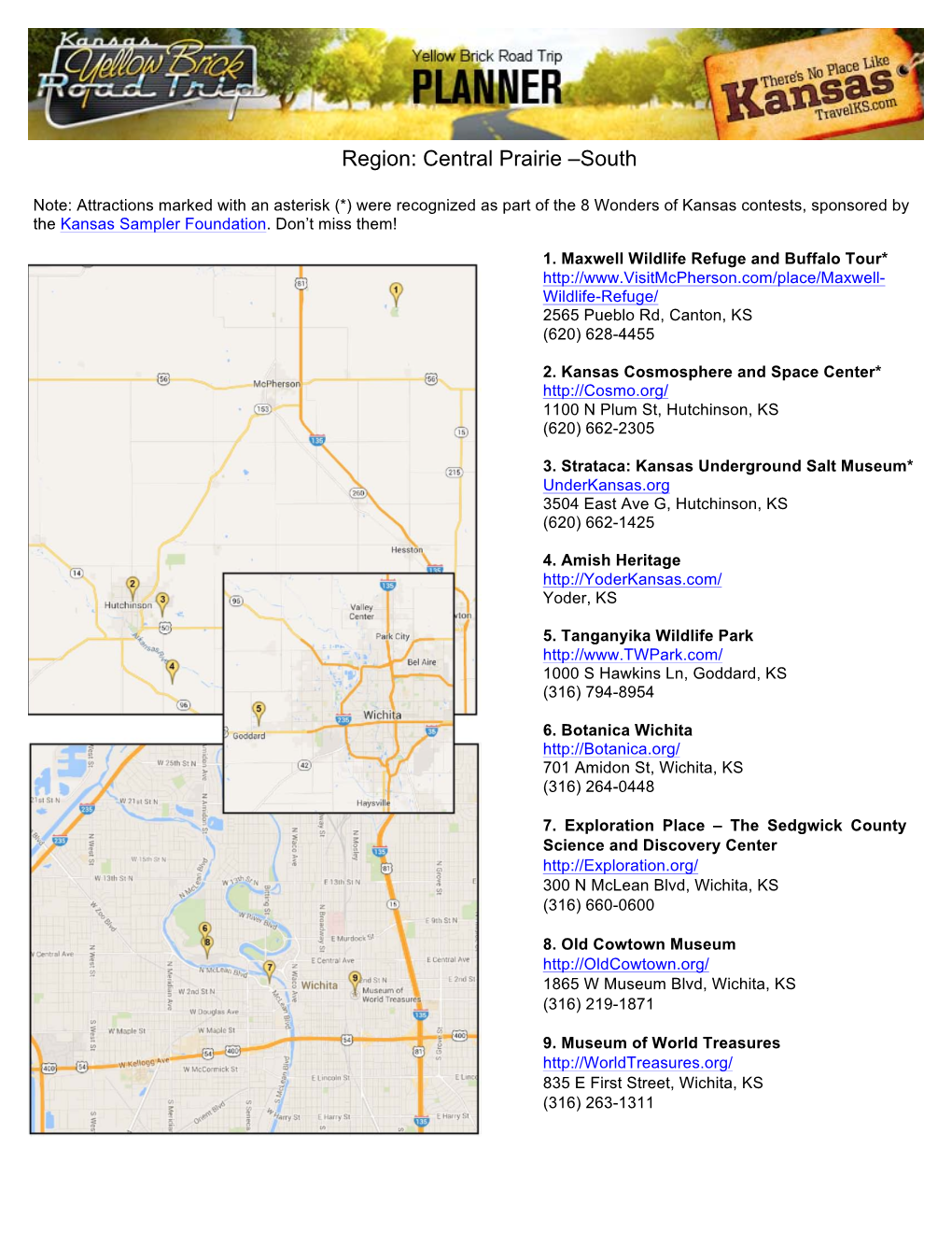 Region: Central Prairie –South